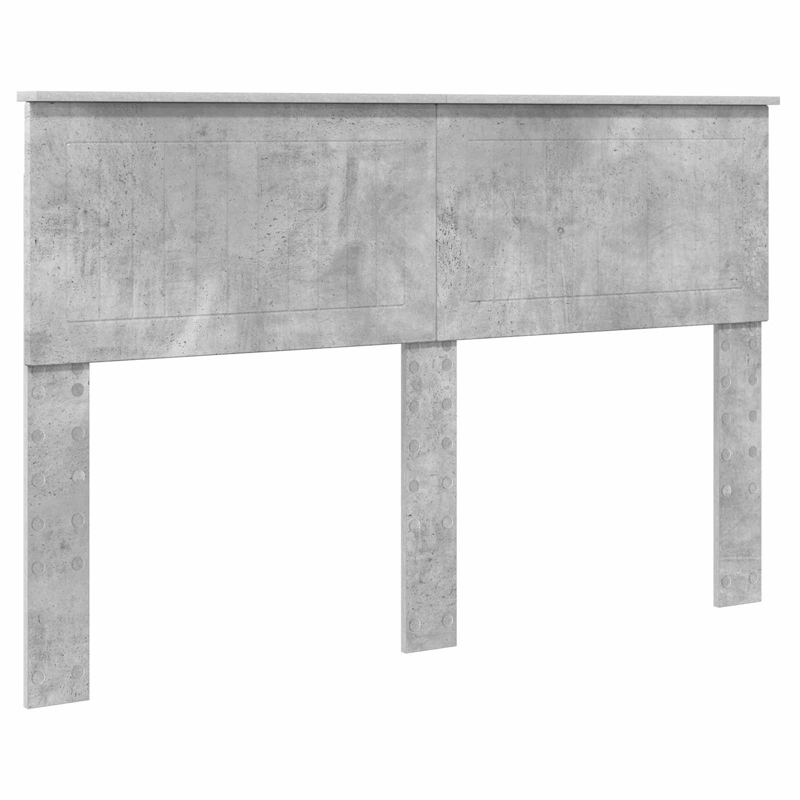 Σκελετός Κρεβατιού Σκυρόδεμα Γκρι 140 x 190 cm Μηχανήματος Ξύλο