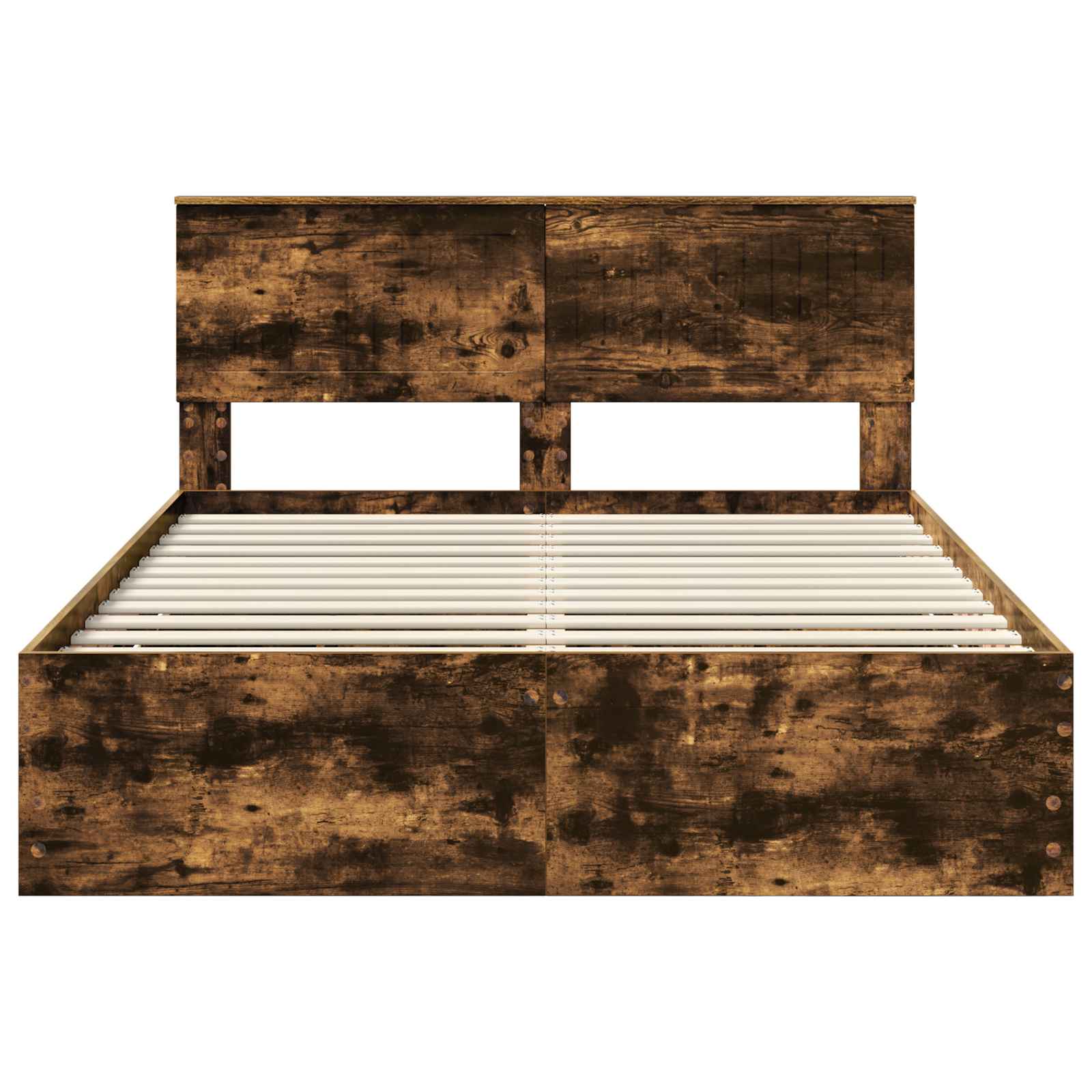 Σκελετός Κρεβατιού Καπνιστό Δρύς 140 x 190 cm Μηχανήματος Ξύλο