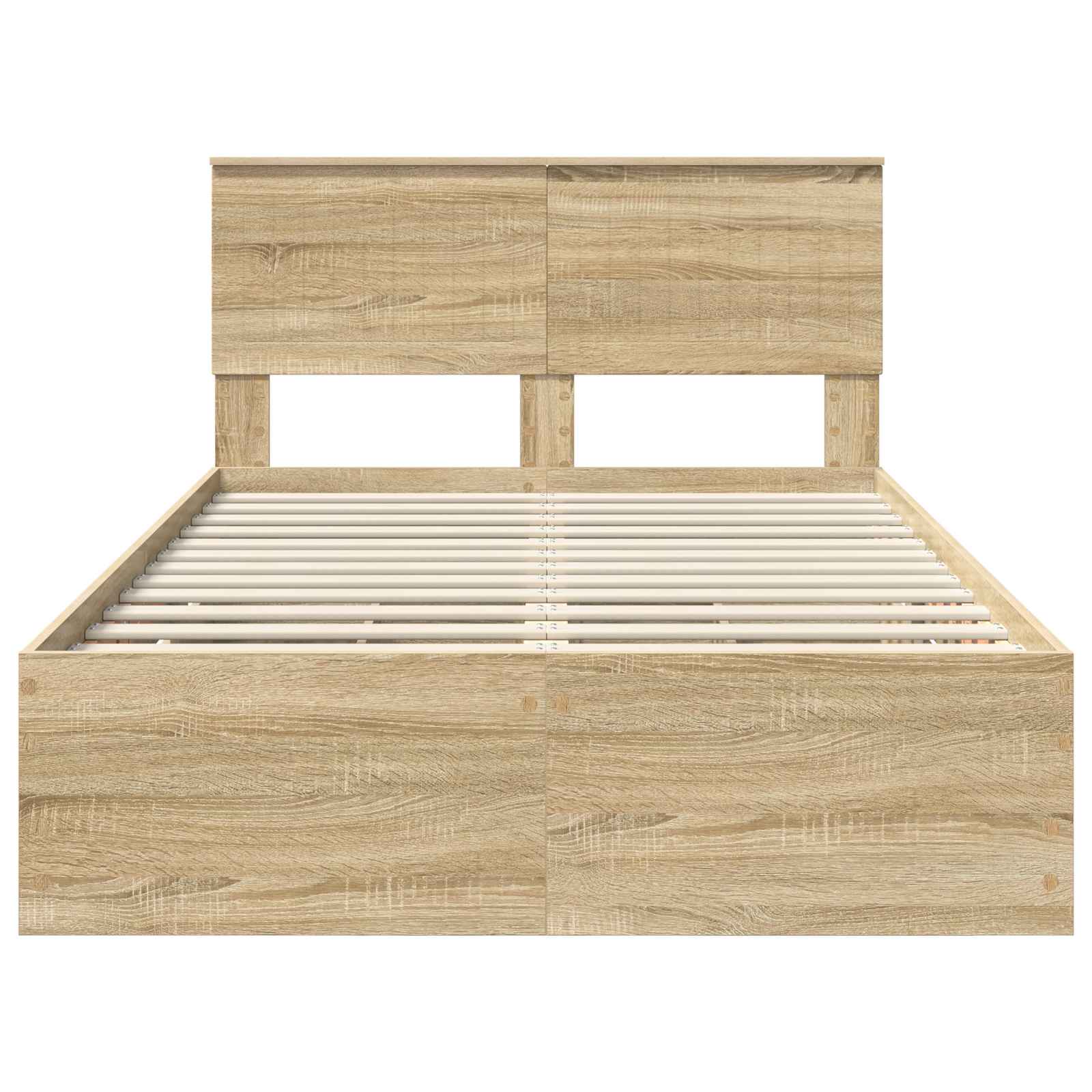 Σκελετός Κρεβατιού Δρύς Sonoma 120 x 190 cm Μηχανήματος Ξύλο - Pakobazaar