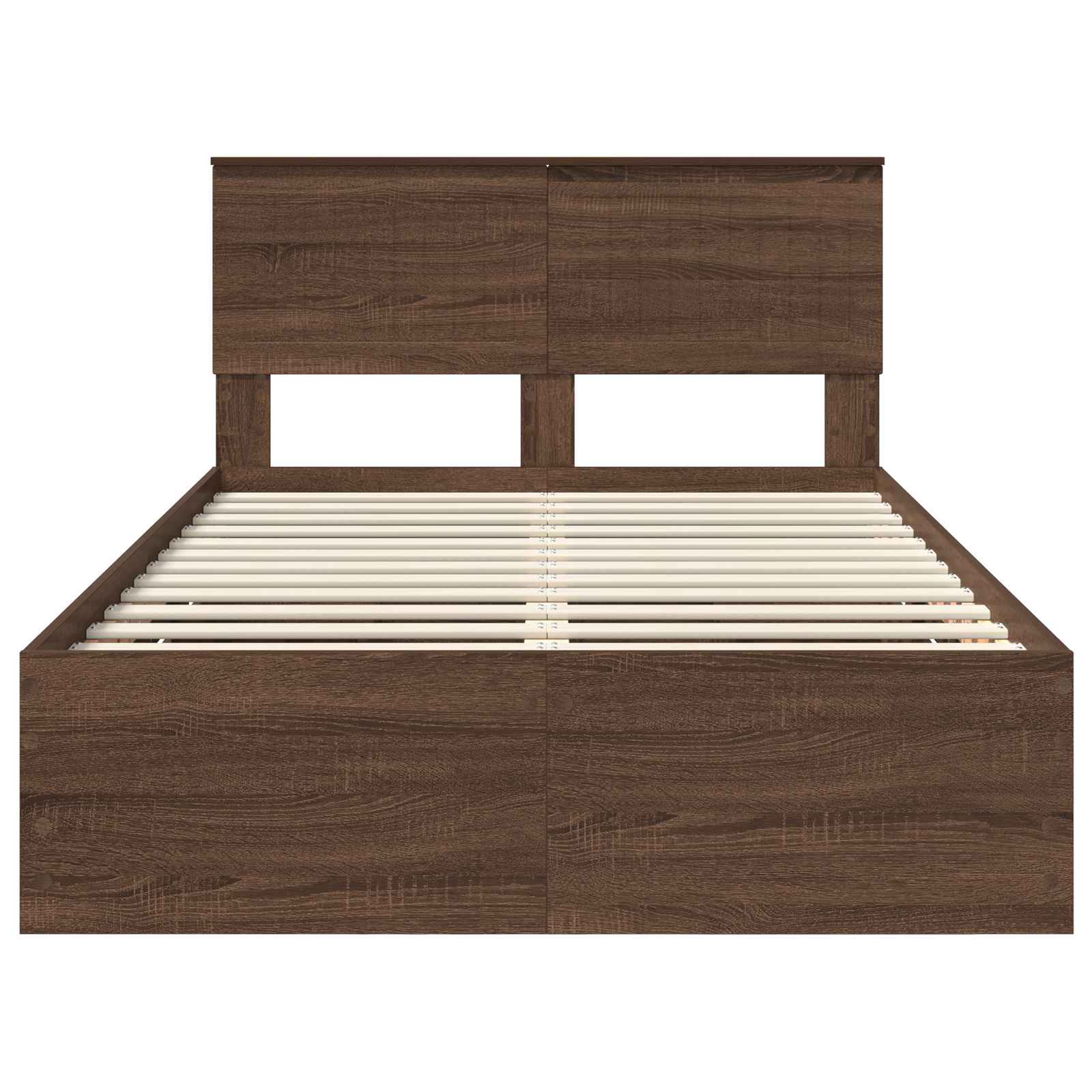 Σκελετός Κρεβατιού Καφέ δρυς 120 x 190 cm Μηχανήματος Ξύλο