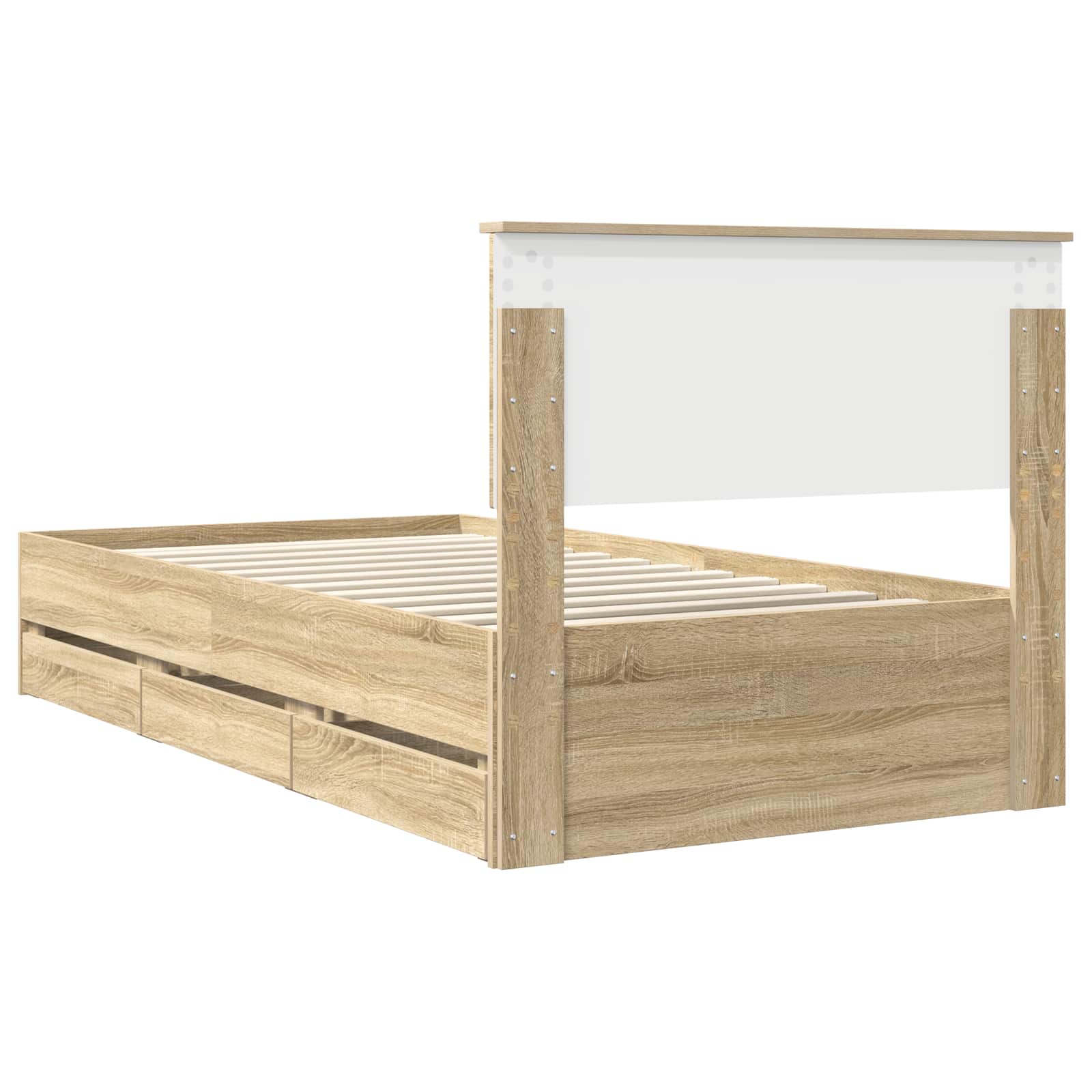 Σκελετός Κρεβατιού Δρύς Sonoma 100 x 200 cm Μηχανήματος Ξύλο