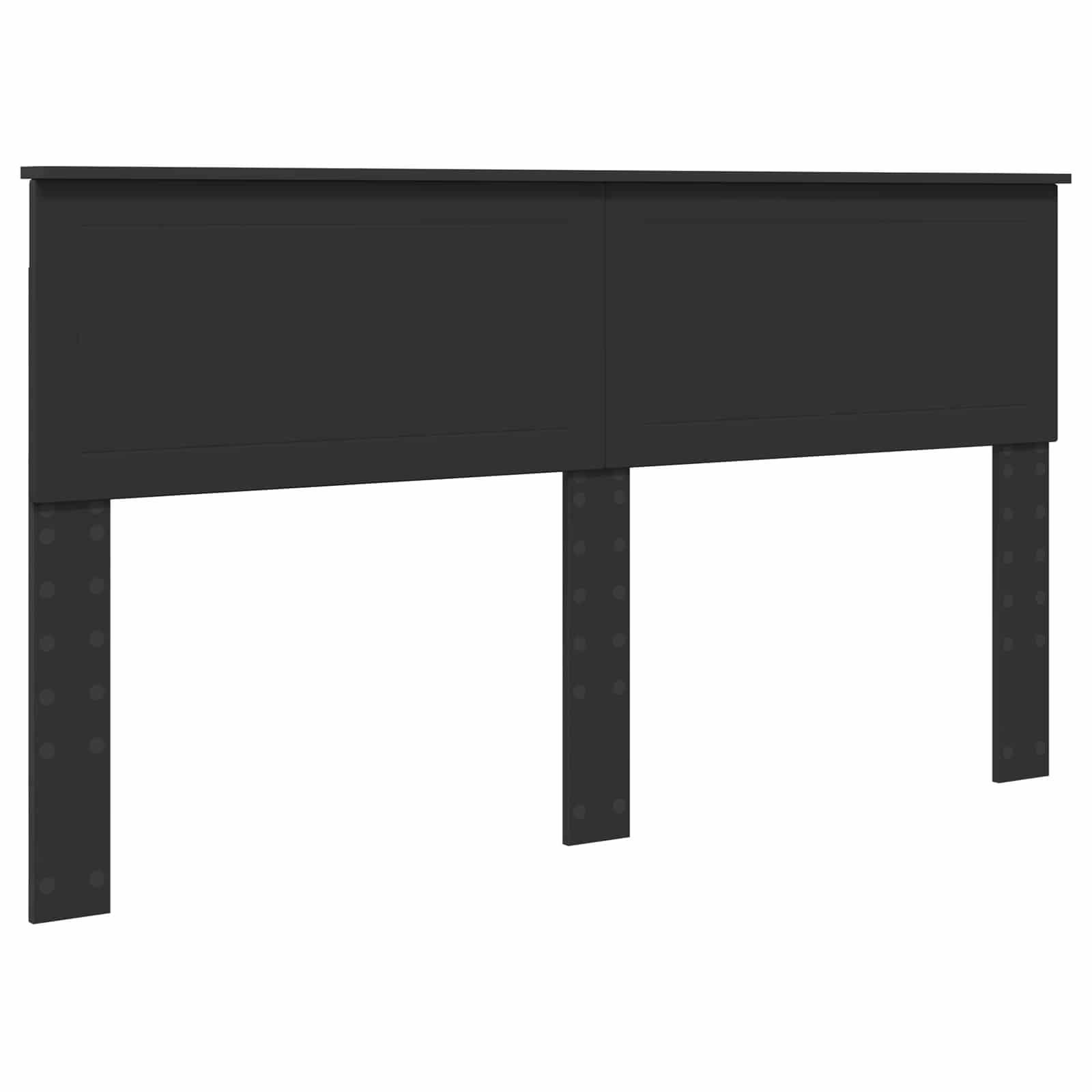 Κρεβάτι Αποθήκης Μαύρο 160 x 200 cm Επεξεργασμένο Ξύλο - Pakobazaar