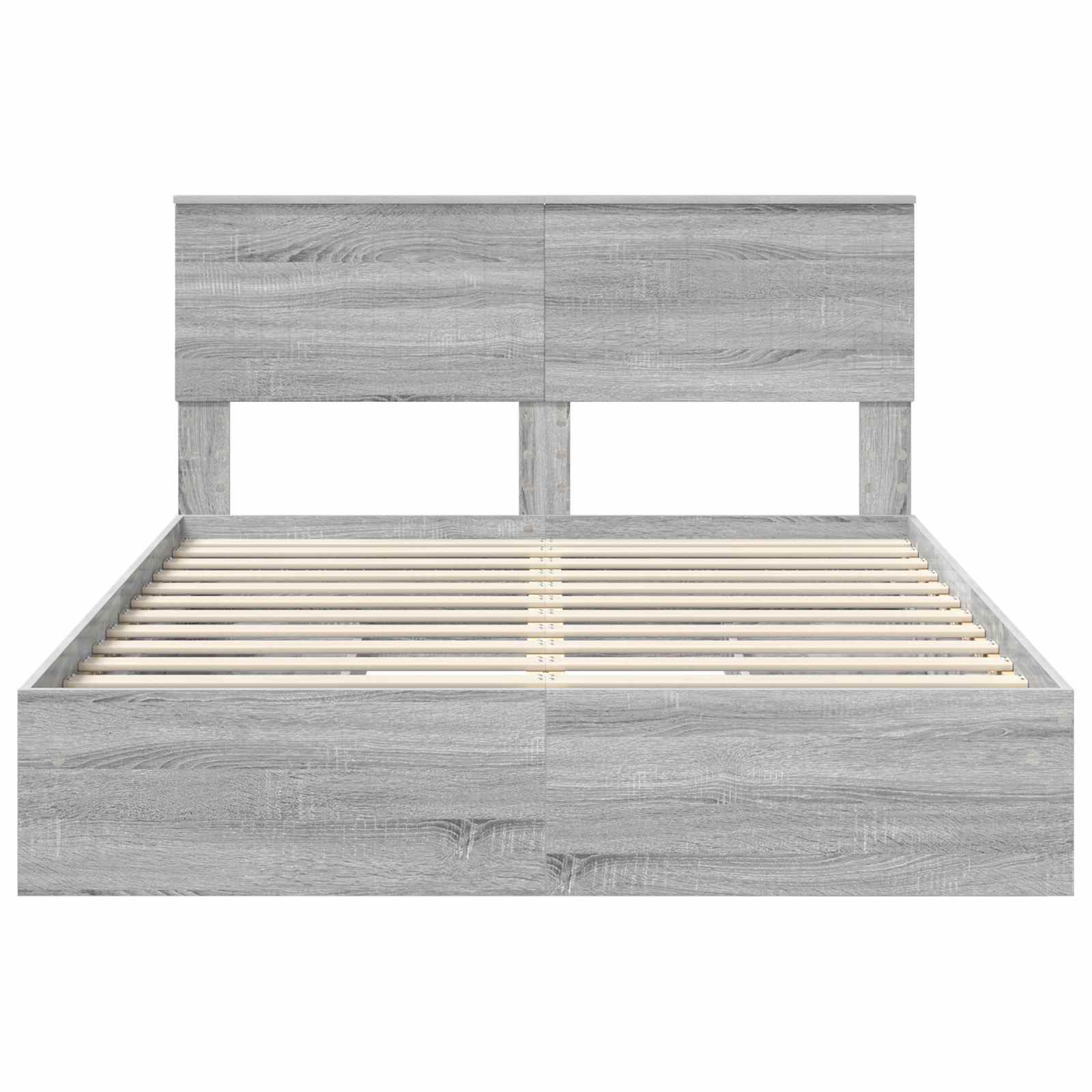 Κρεβάτι Αποθήκης Γκρίζο Σονομα 140 x 200 cm Επεξεργασμένο ξύλο