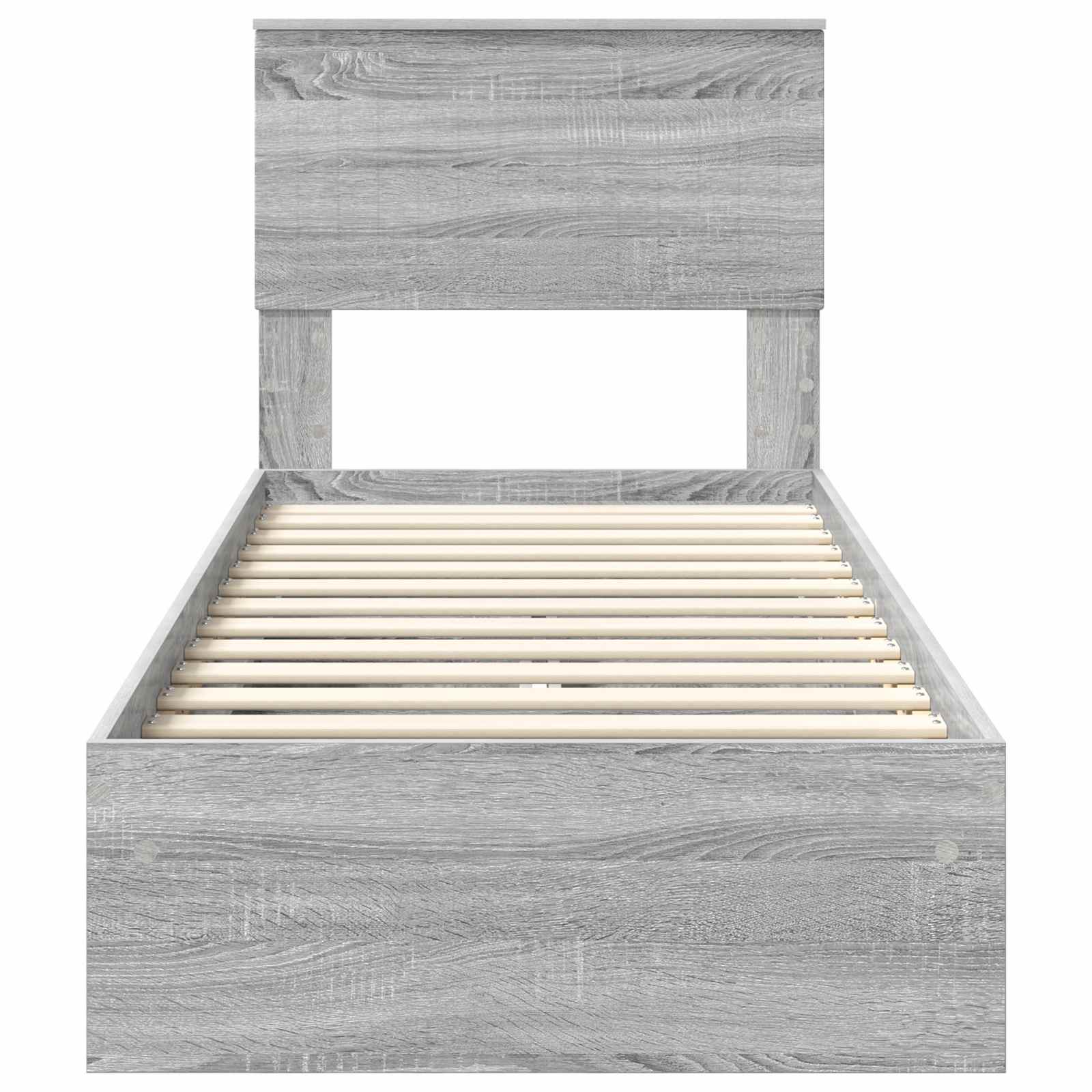 Κρεβάτι Αποθήκης Γκρίζο Σονομα 75 x 190 cm Επεξεργασμένο ξύλο