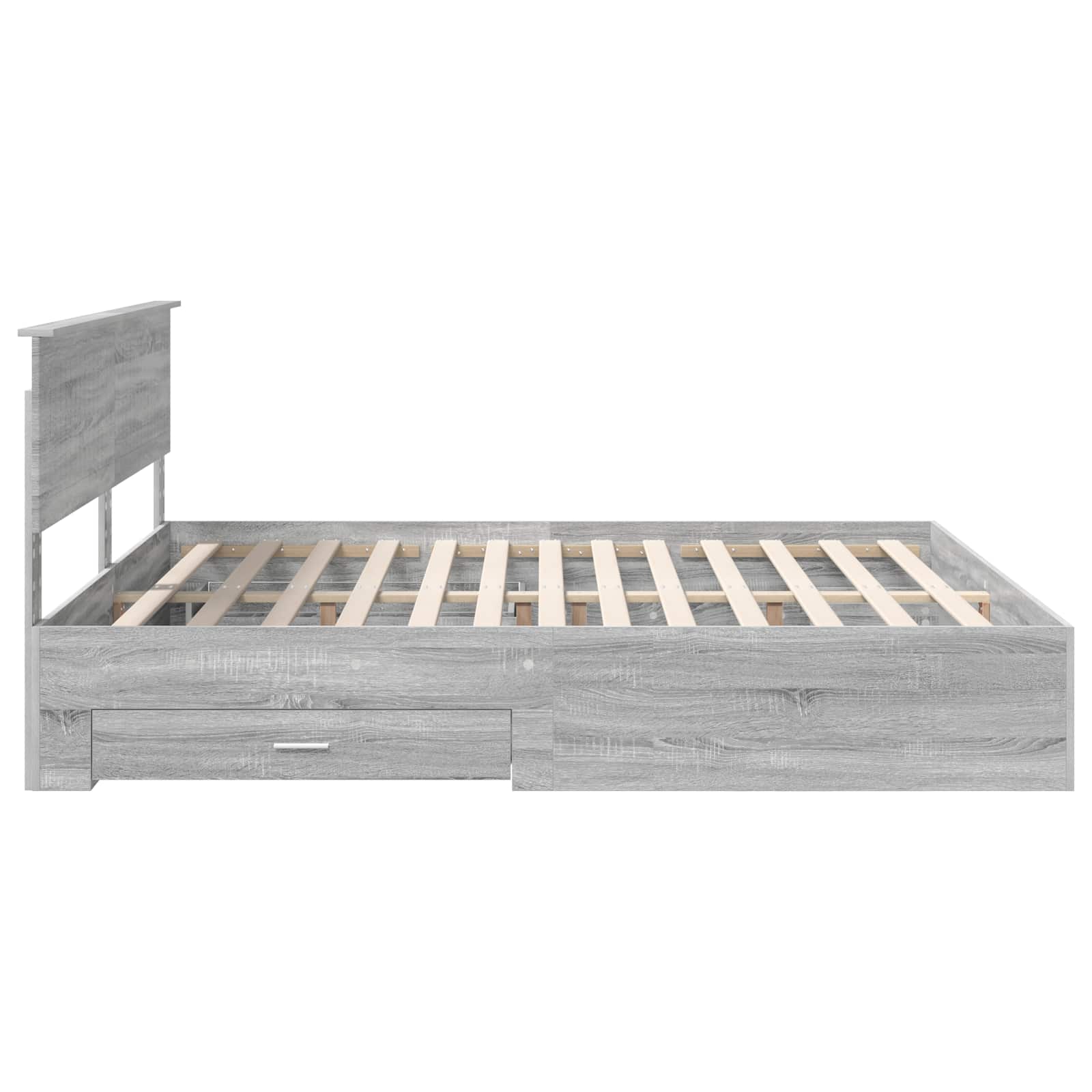 Σκελετός Κρεβατιού Γκρι Sonoma 180 x 200 cm Επεξεργασμένο Ξύλο