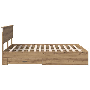 Σκελετός Κρεβατιού Artisan Δρυς 160 x 200 cm Επεξεργασμένο Ξύλο