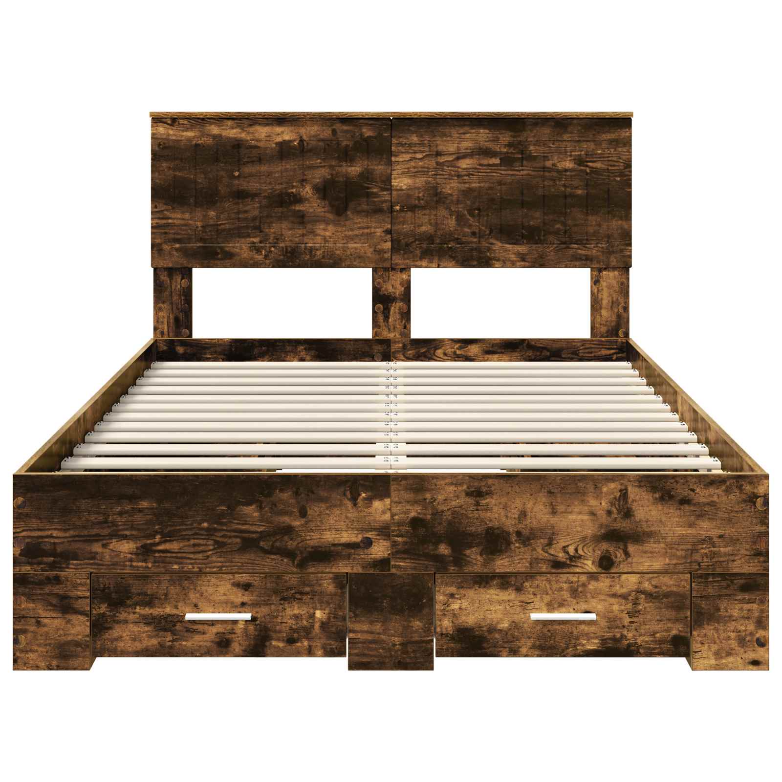 Σκελετός Κρεβατιού με κεφαλάρι Καπνιστό Δρύς 120 x 200 cm