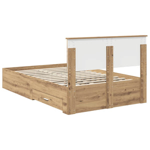 Σκελετός Κρεβατιού Artisan Oak 120 x 190 cm Επεξεργασμένο ξύλο - Pakobazaar