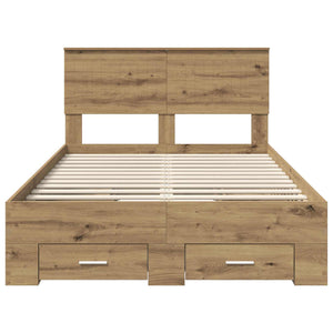 Σκελετός Κρεβατιού Artisan Oak 120 x 190 cm Επεξεργασμένο ξύλο - Pakobazaar