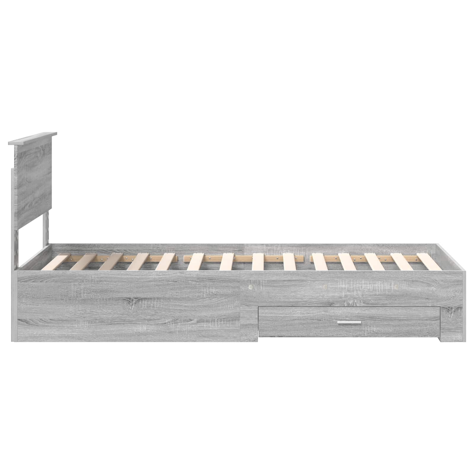 Σκελετός Κρεβατιού Γκρίζο Σονομα 90 x 190 cm Επεξεργασμένο ξύλο