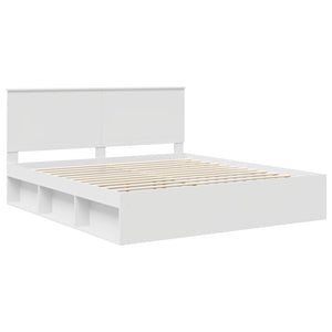 Σκελετός Κρεβατιού Λευκό 180 x 200 cm Στερεά ξυλεία πεύκου