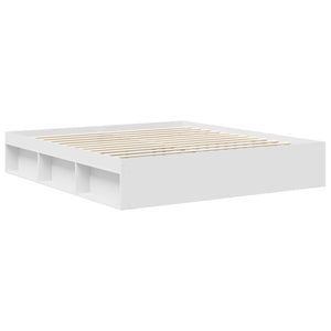 Σκελετός Κρεβατιού Λευκό 180 x 200 cm Στερεά ξυλεία πεύκου
