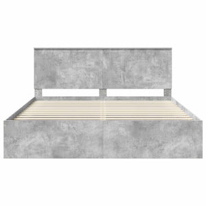 Σκελετός Κρεβατιού Σκυρόδεμα 180 x 200 cm Στερεά ξυλεία πεύκου