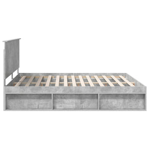 Σκελετός Κρεβατιού Σκυρόδεμα 180 x 200 cm Στερεά ξυλεία πεύκου