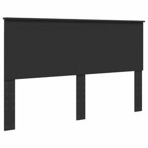 Σκελετός Κρεβατιού Μαύρο 160 x 200 cm Στερεά ξυλεία πεύκου