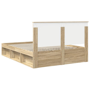 Σκελετός Κρεβατιού με κεφαλάρι Δρύς Sonoma 150 x 200 cm