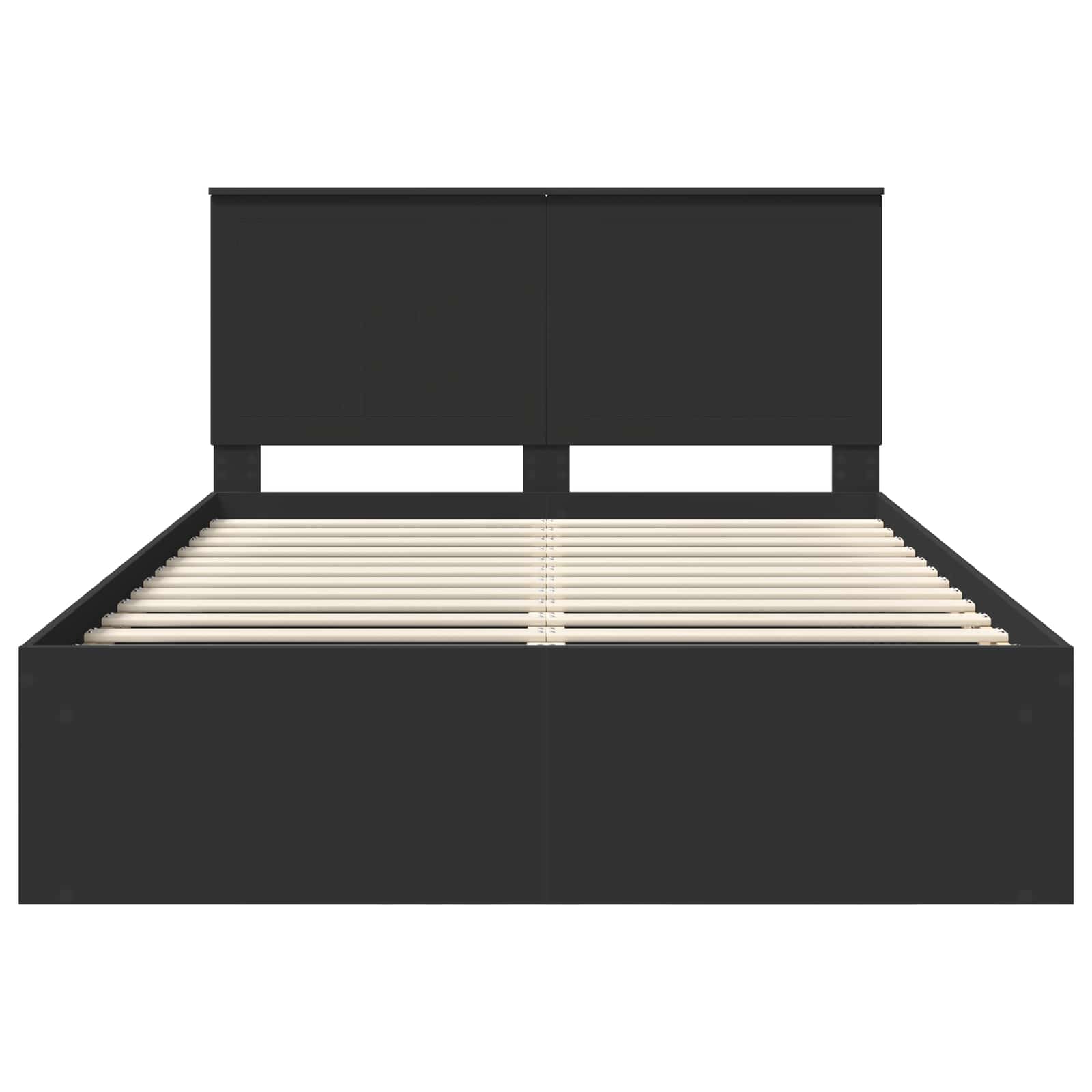 Σκελετός Κρεβατιού Μαύρο 140 x 200 cm Στερεά ξυλεία πεύκου - Pakobazaar