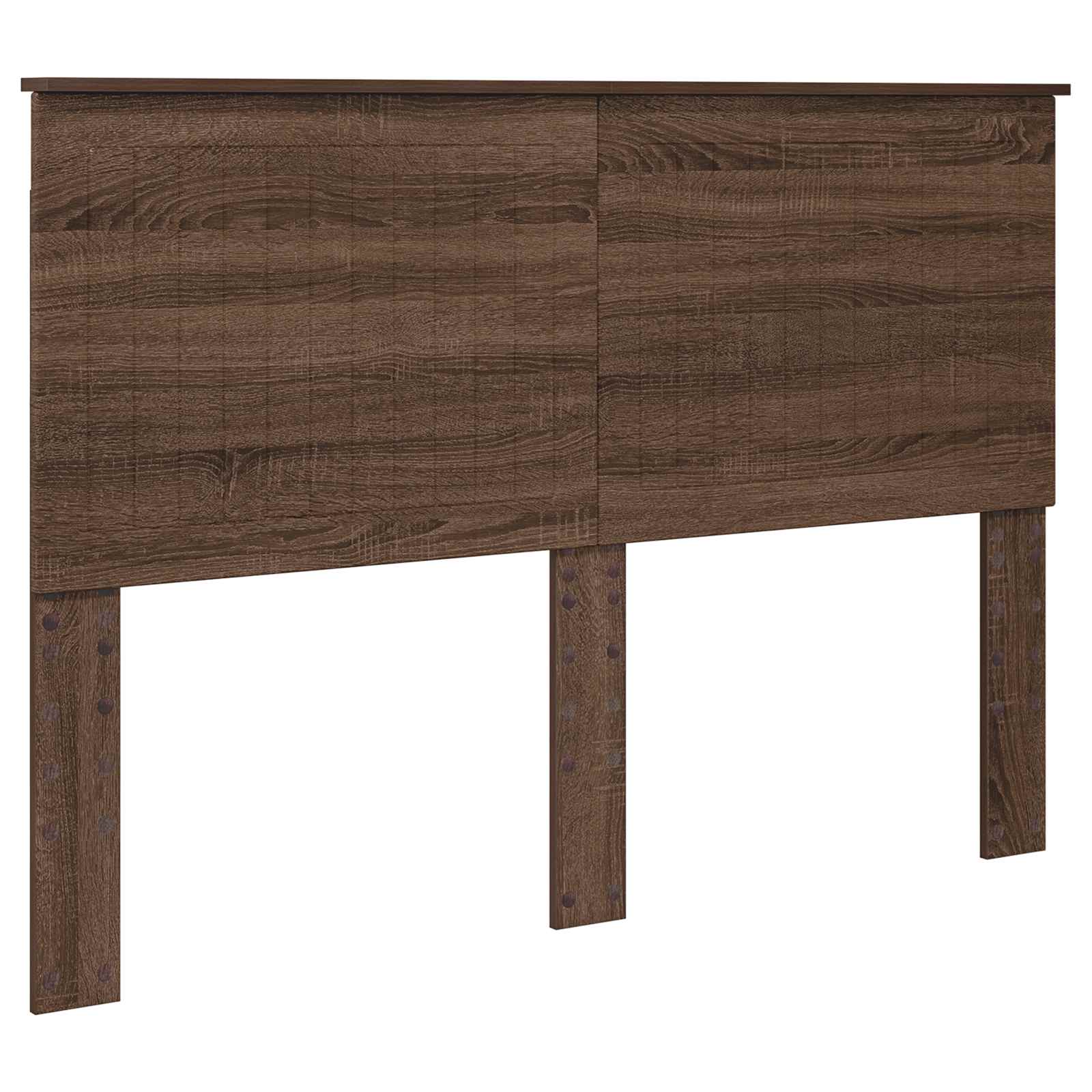 Σκελετός Κρεβατιού Καφέ δρυς 140 x 190 cm Στερεά ξυλεία πεύκου