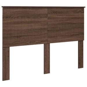 Σκελετός Κρεβατιού Καφέ δρυς 140 x 190 cm Στερεά ξυλεία πεύκου