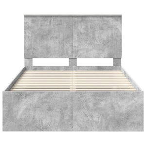 Σκελετός Κρεβατιού Σκυρόδεμα 120 x 200 cm Στερεά ξυλεία πεύκου