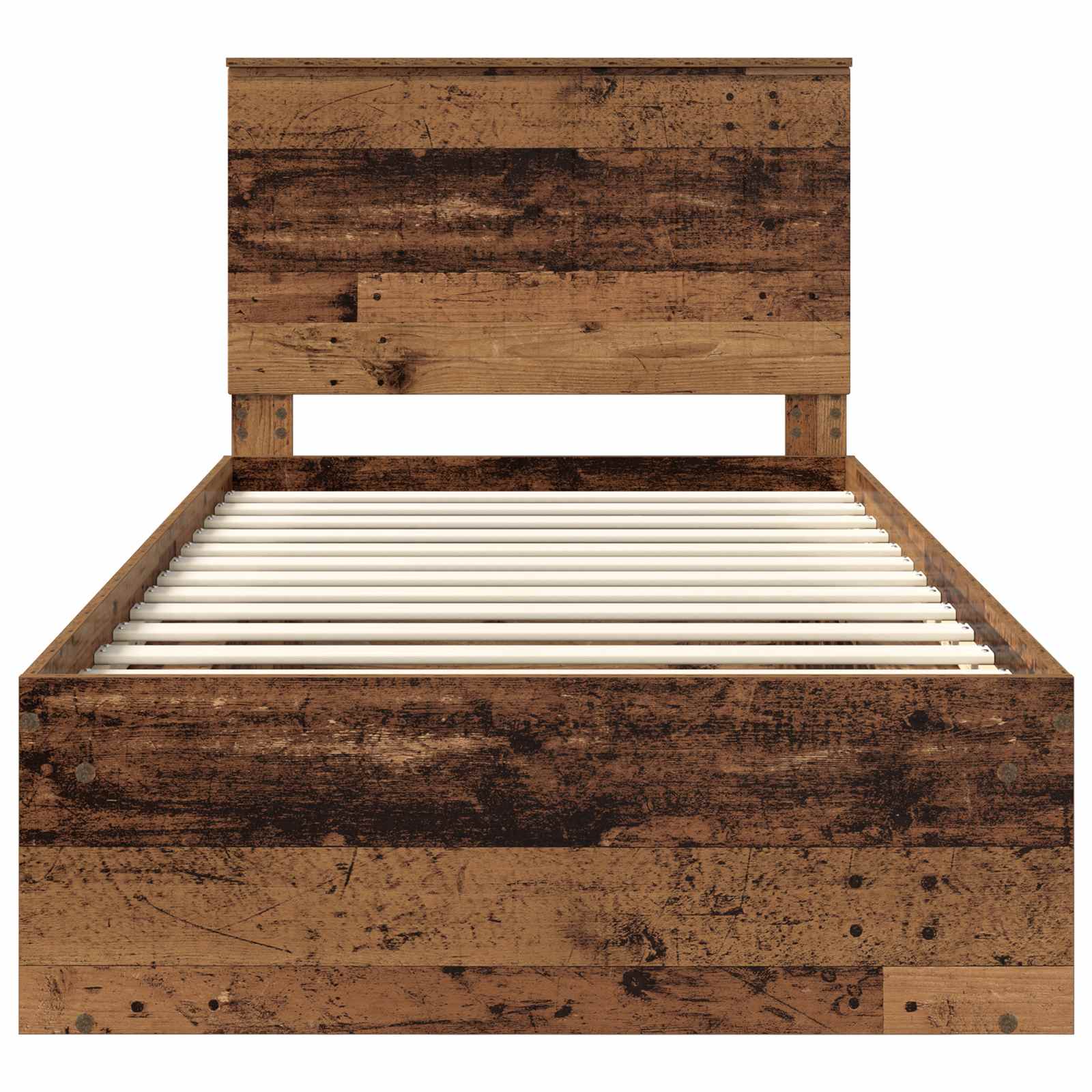 Σκελετός Κρεβατιού Παλιό ξύλο 100 x 200 cm Στερεά ξυλεία πεύκου