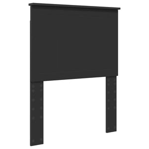 Σκελετός Κρεβατιού Μαύρο 75 x 190 cm Στερεά ξυλεία πεύκου