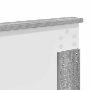 Σκελετός Κρεβατιού Γκρίζο Σονομα 200 x 200 cm Μηχανήματος Ξύλο