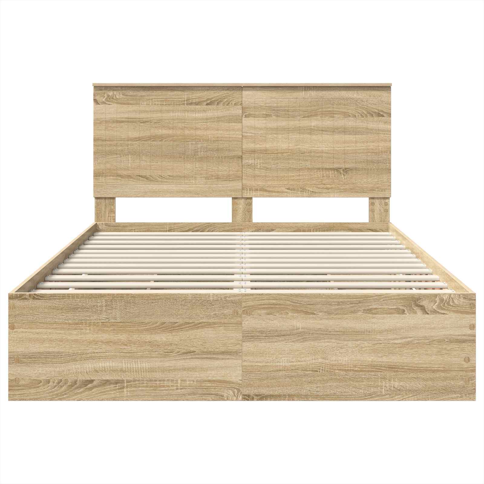 Σκελετός Κρεβατιού Δρύς Sonoma 140 x 190 cm Μηχανήματος Ξύλο