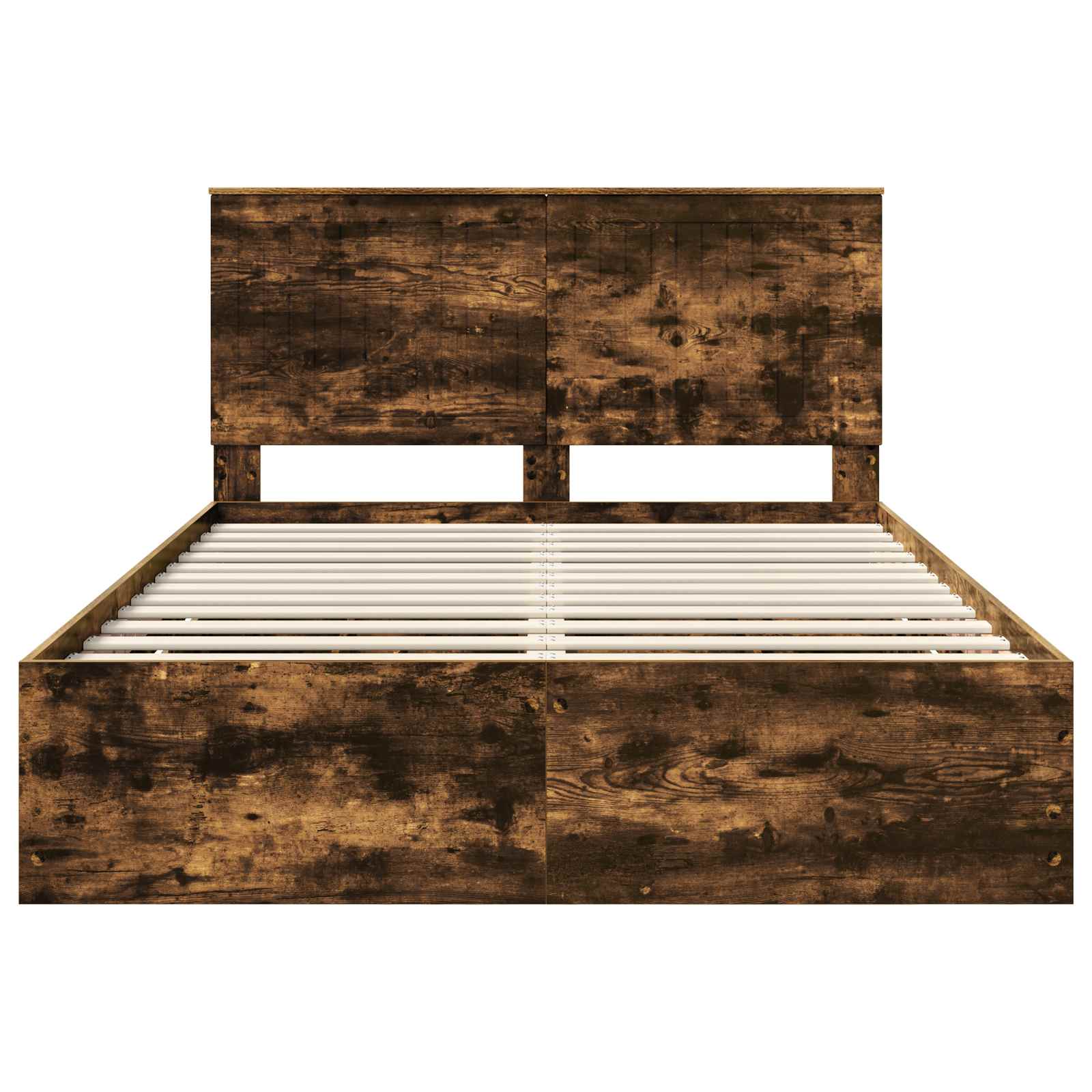Σκελετός Κρεβατιού Καπνιστό Δρύς 140 x 190 cm Μηχανήματος Ξύλο