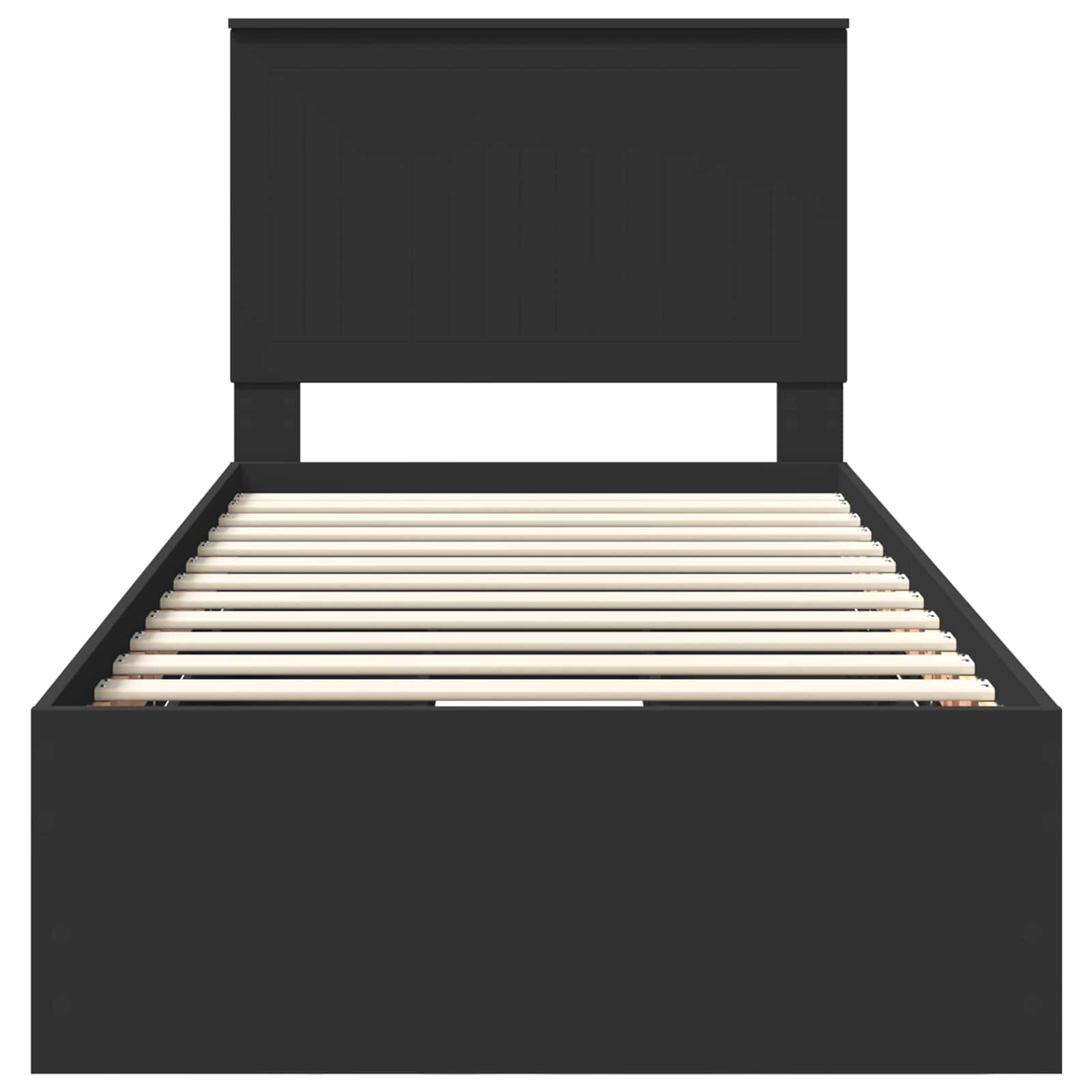 Σκελετός Κρεβατιού Μαύρο 90 x 190 cm Μηχανήματος Ξύλο