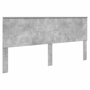 Κρεβάτι Αποθήκης Σκυρόδεμα Γκρι 200 x 200 cm Επεξεργασμένο Ξύλο
