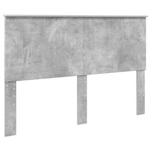 Κρεβάτι Αποθήκης Σκυρόδεμα Γκρι 150 x 200 cm Επεξεργασμένο Ξύλο