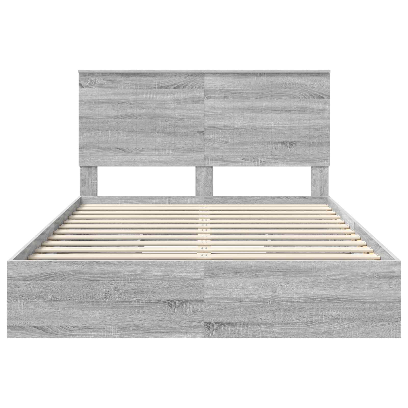 Κρεβάτι Αποθήκης Γκρίζο Σονομα 140 x 200 cm Επεξεργασμένο ξύλο