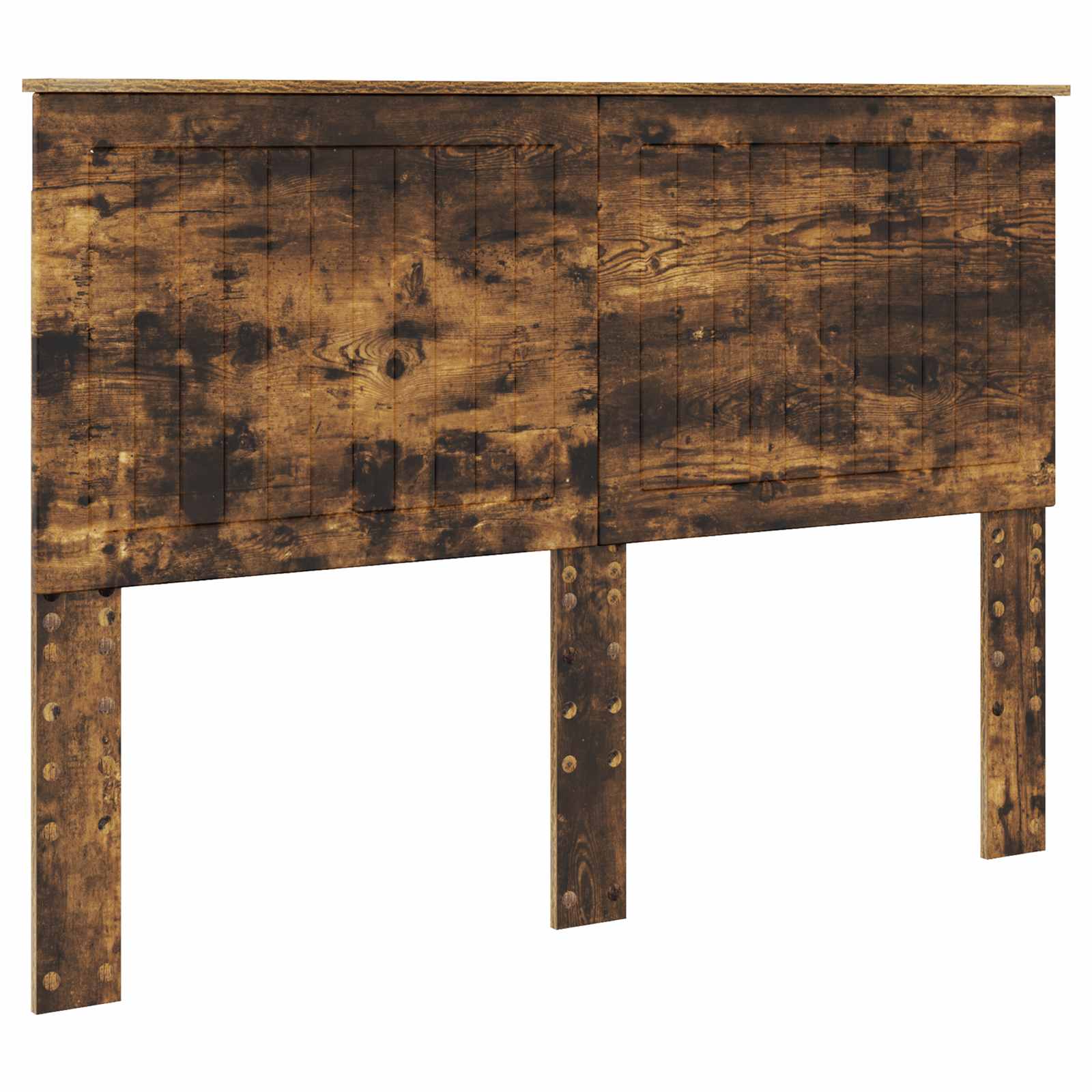 Κρεβάτι Αποθήκης Καπνιστό Δρύς 140 x 190 cm Επεξεργασμένο Ξύλο