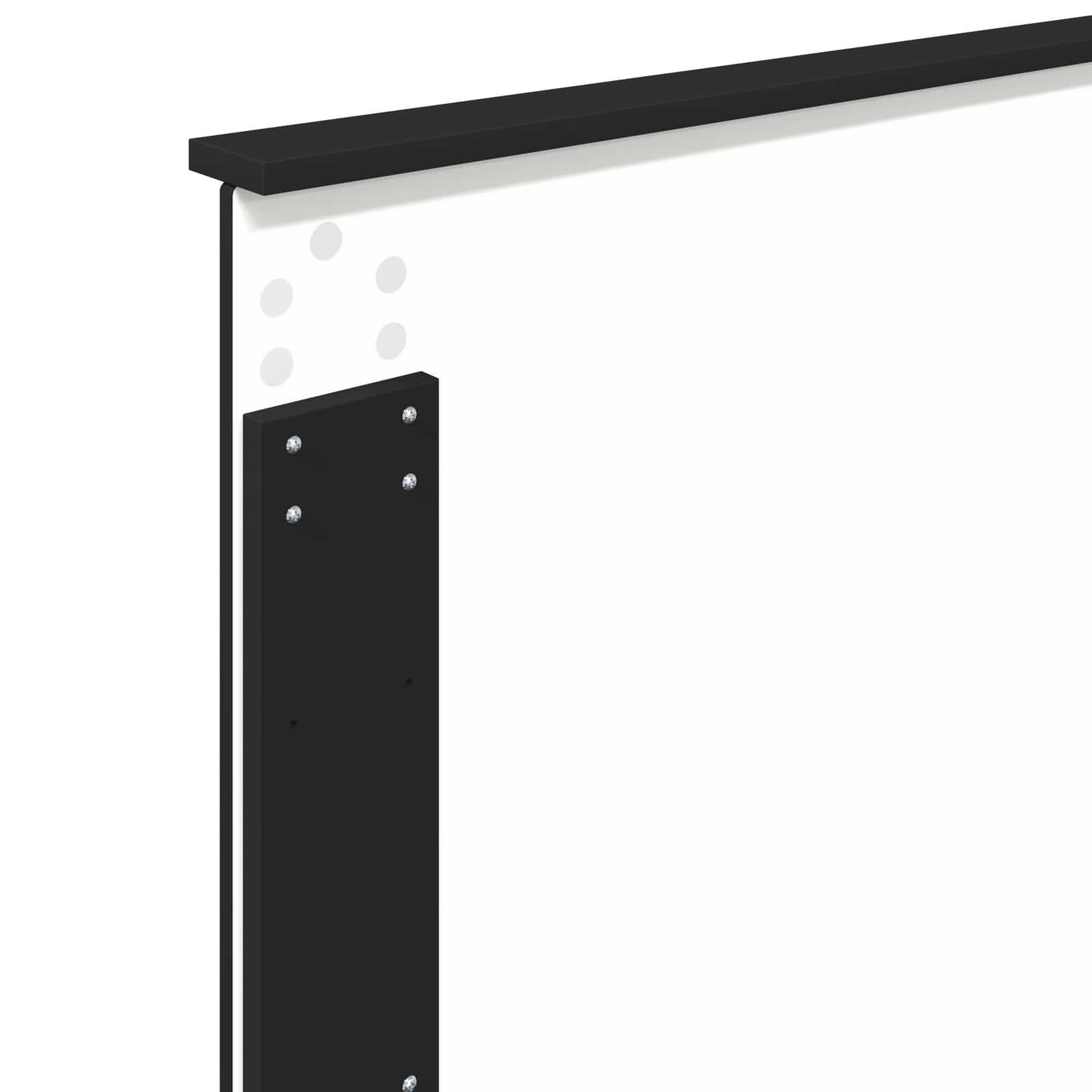 Κρεβάτι Αποθήκης Μαύρο 90 x 200 cm Επεξεργασμένο Ξύλο