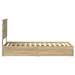 Κρεβάτι Αποθήκης Δρύς Sonoma 75 x 190 cm Επεξεργασμένο Ξύλο