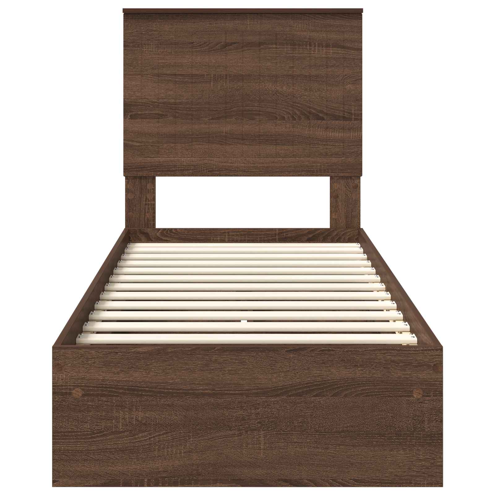 Κρεβάτι Αποθήκης Καφέ δρυς 75 x 190 cm Επεξεργασμένο ξύλο