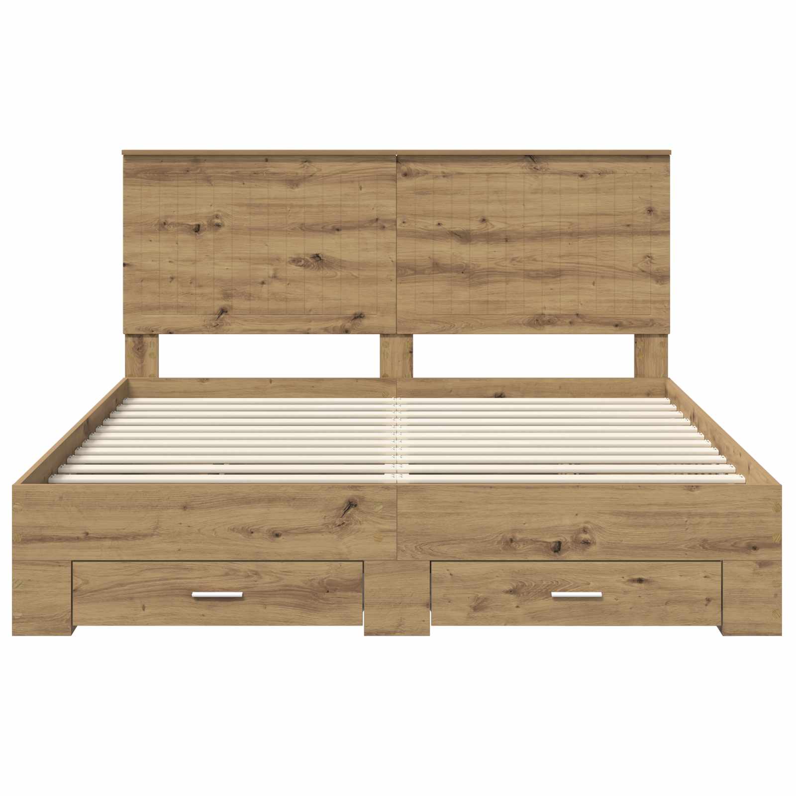 Σκελετός Κρεβατιού Artisan Oak 160 x 200 cm Επεξεργασμένο Ξύλο