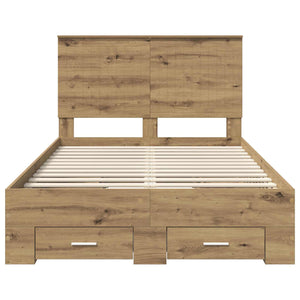 Σκελετός Κρεβατιού Artisan Oak 120 x 190 cm Επεξεργασμένο ξύλο - Pakobazaar