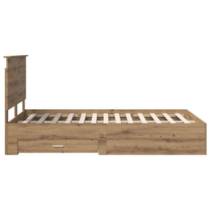 Σκελετός Κρεβατιού Artisan Oak 120 x 190 cm Επεξεργασμένο ξύλο - Pakobazaar