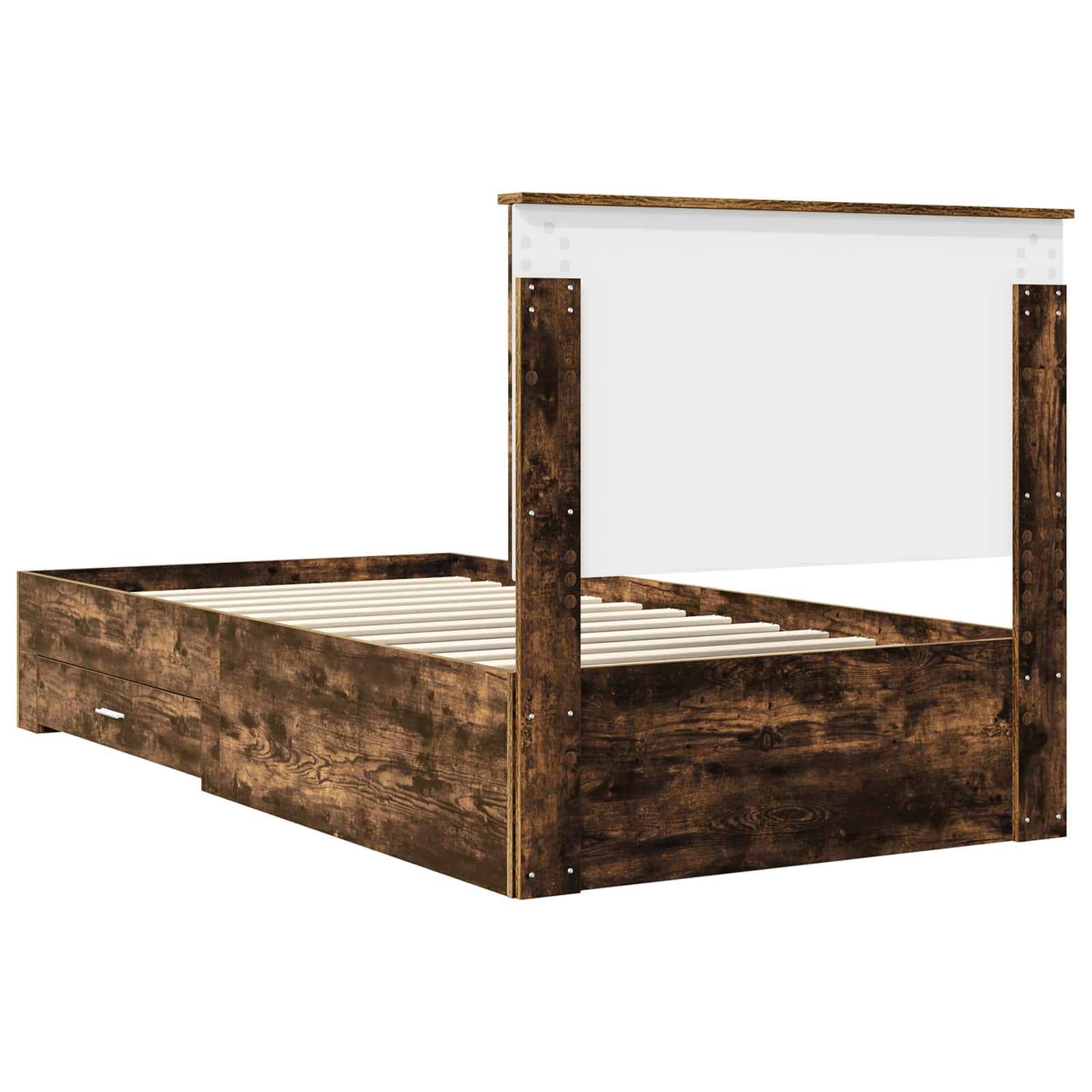 Σκελετός Κρεβατιού με κεφαλάρι Καπνιστό Δρύς 100 x 200 cm