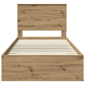Σκελετός Κρεβατιού Artisan Oak 100 x 200 cm Επεξεργασμένο Ξύλο