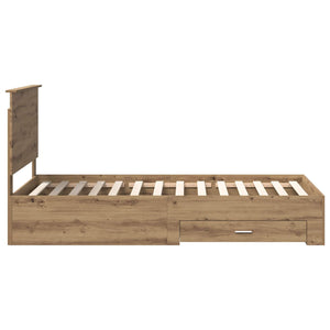 Σκελετός Κρεβατιού Artisan Oak 100 x 200 cm Επεξεργασμένο Ξύλο