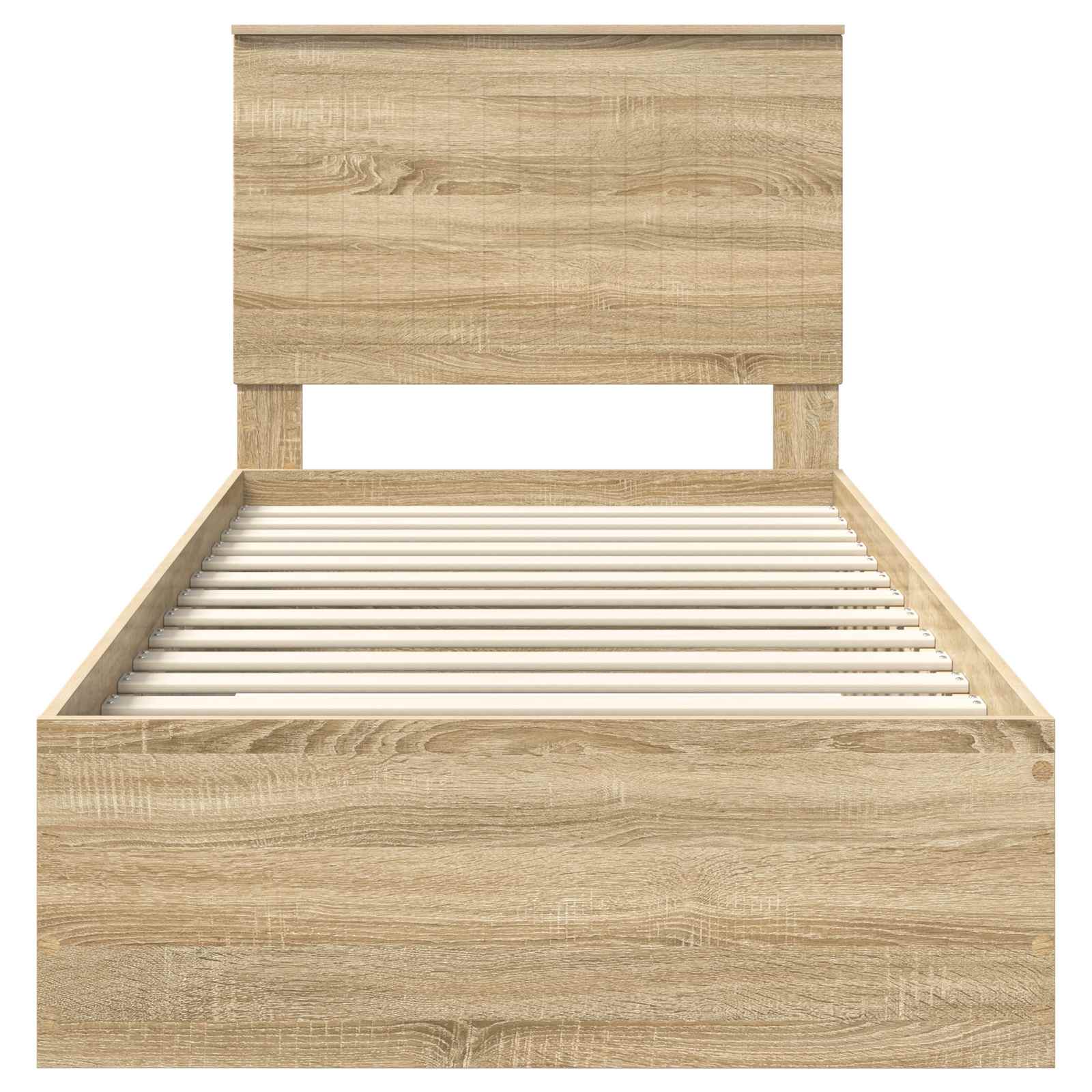 Σκελετός Κρεβατιού Δρύς Sonoma 90 x 190 cm Επεξεργασμένο ξύλο