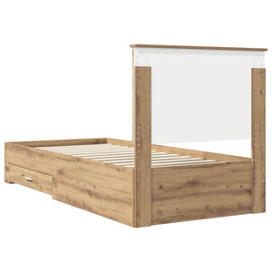 Σκελετός Κρεβατιού Artisan Oak 90 x 190 cm Επεξεργασμένο Ξύλο