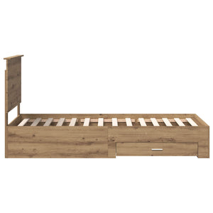 Σκελετός Κρεβατιού Artisan Oak 90 x 190 cm Επεξεργασμένο Ξύλο