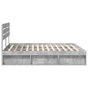 Σκελετός Κρεβατιού Σκυρόδεμα 180 x 200 cm Στερεά ξυλεία πεύκου