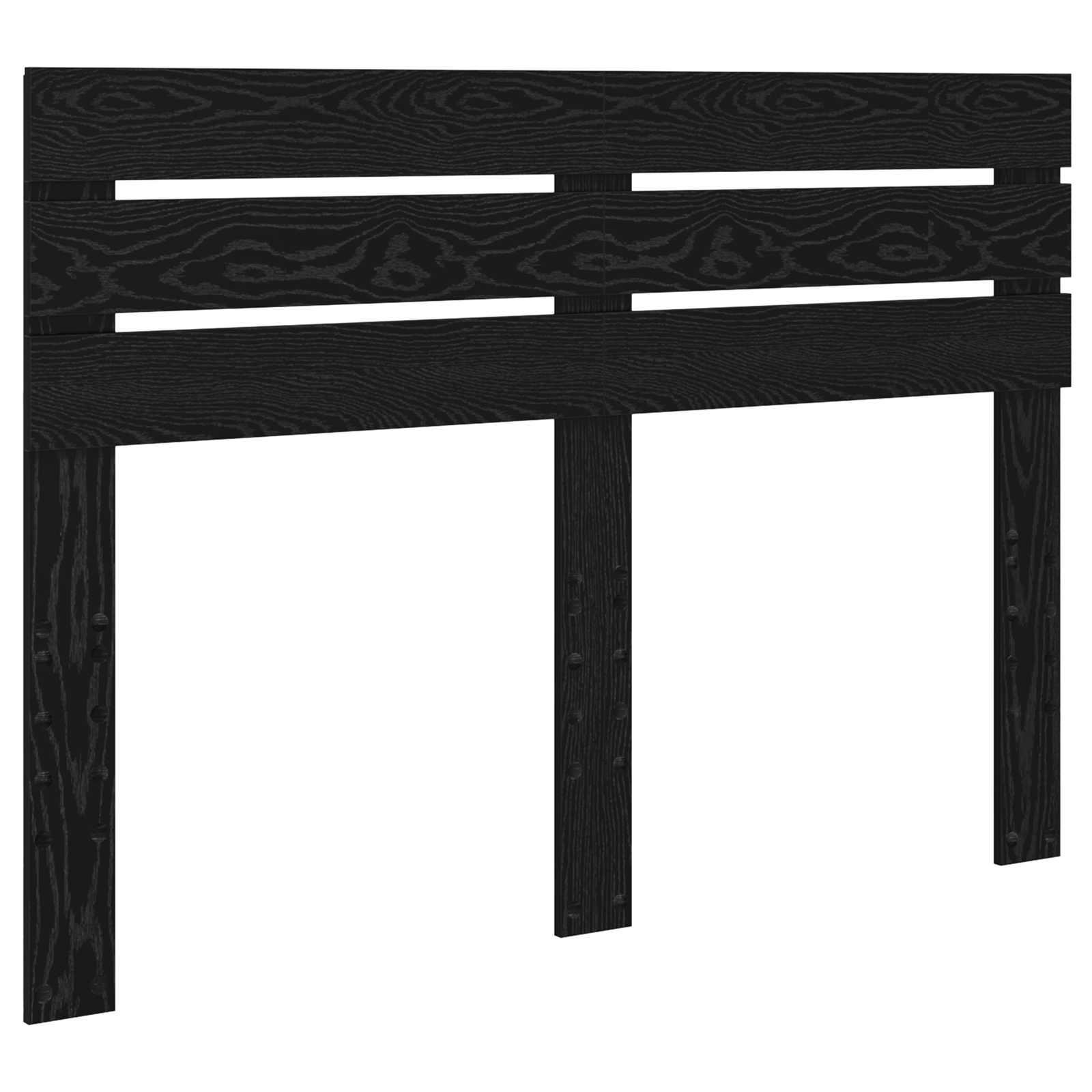 Σκελετός Κρεβατιού Μαύρο 160 x 200 cm Στερεά ξυλεία πεύκου