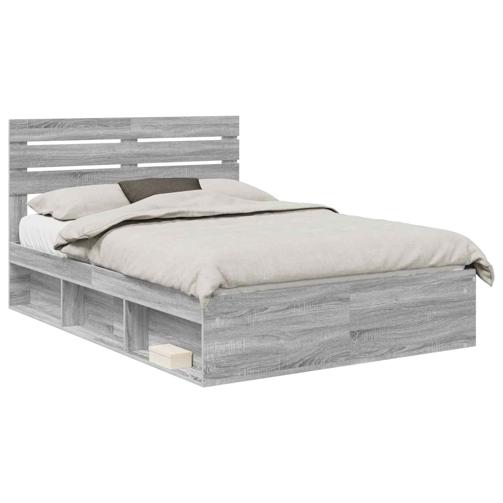 Σκελετός Κρεβατιού με κεφαλάρι Γκρίζο Σονομα 160 x 200 cm