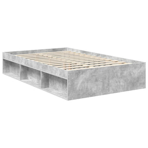 Σκελετός Κρεβατιού Σκυρόδεμα 120 x 190 cm Στερεά ξυλεία πεύκου